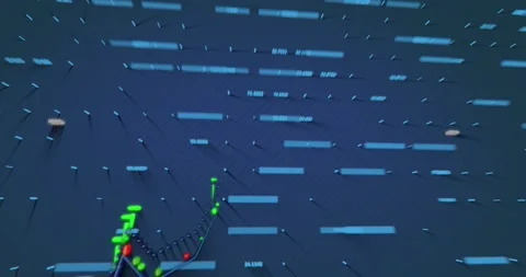 Animation of graph and blue values on na... | Stock Video | Pond5