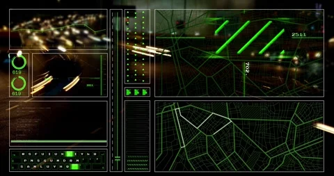Animation of graph, computer language and navigation pattern, time lapse of Stock Footage 248675084