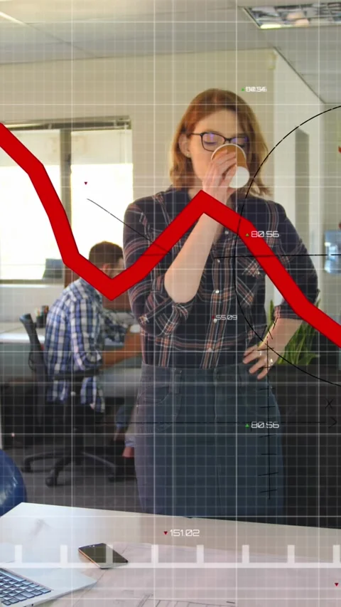 Animation of graph, mathematical equations, diagrams, diverse female architects Видео 344803288