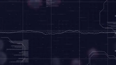 Animation of graph, programming language and infected cells and abstract pattern 스톡 동영상 328243748