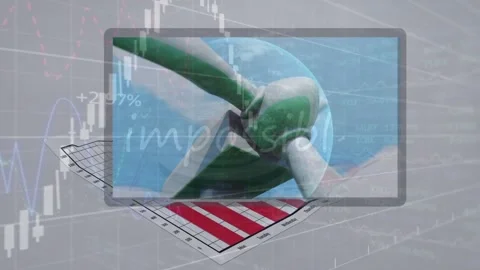 Animation of graphs and financial data o... | Stock Video | Pond5