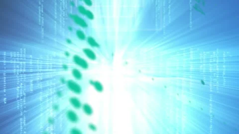 Animation of graphs, lights, data processing on blue background Stock Footage 314143705