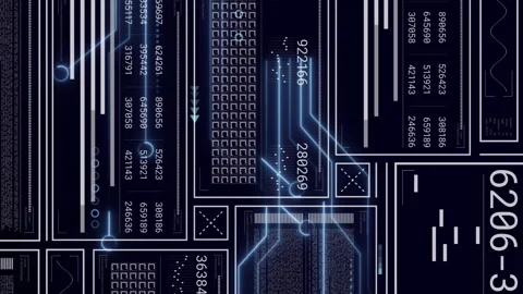 Animation of graphs, loading bars and circles with changing numbers against Stock Footage 312472193