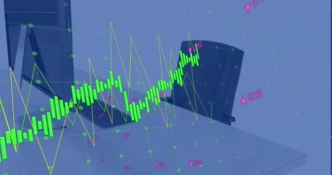 This is an animation of graphs with numb... | Stock Video | Pond5