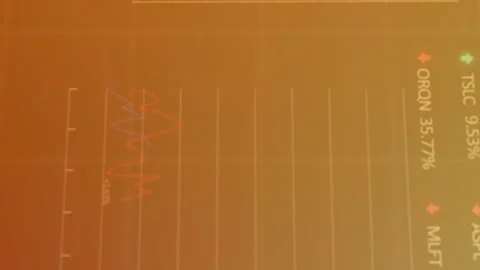 Animation of graphs, trading boards and computer language and loading circles Stock Footage 312761808