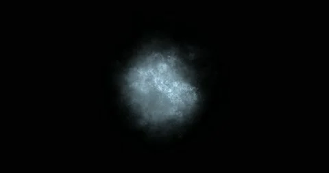 Animation gray smoke background, abstract blue background, black background for Video stock 205740125
