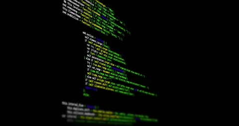 Animation of green and white data text scrolling on transparent background Stock Footage 347299896
