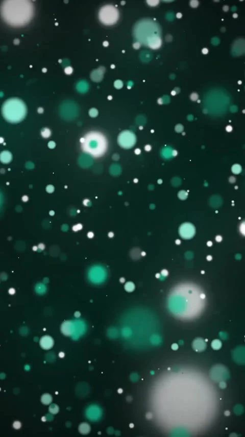Animation of green and white spots moving on black background Stock Footage 342707980