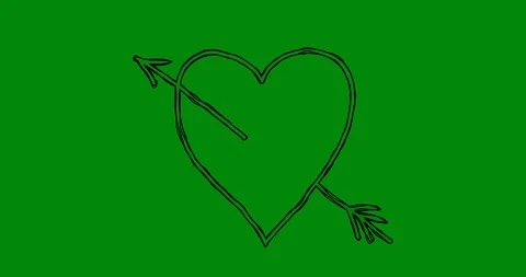 Animation on a green background. Green background for chromakey. Stock Footage 100057191