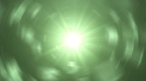 Animation green background with rays in space. Vidéo 60122443