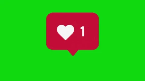 Like animation on green backgrpund chroma key Vidéo 329833616
