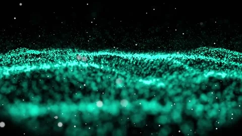 Animation of green fireworks exploding on black background Stock Footage 316519823