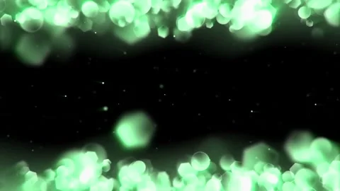 Animation green light shine particles bokeh background. Stock Footage 276619696