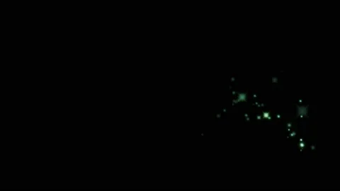 Animation green light sparkles. Stock Footage 163087577