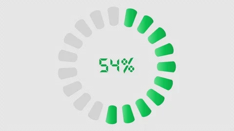 Animation green loading digital with per... | Stock Video | Pond5
