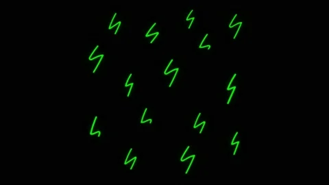 Animation green neon light moving effect isolate. Stock Footage 172918195