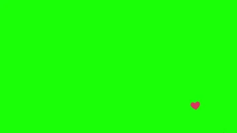 Animation of green screen background for valentine day Video stock 99269332