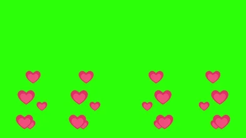 Animation of green screen background for valentine day Stock Footage 99269341