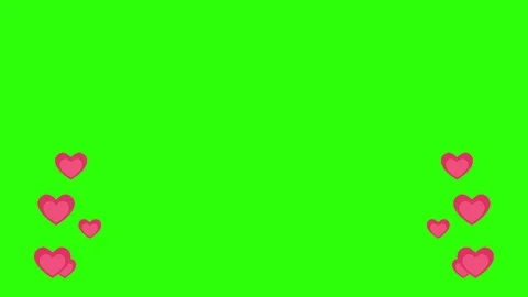 Animation of green screen background for valentine day Stock Footage 99269357