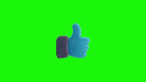Like animation on green screen Video stock 335257524
