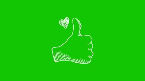 Like animation on green screen Vidéo 341541580