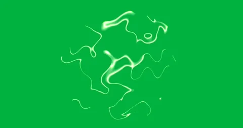 Animation of green smoke on transparent background Stock Footage 317925542