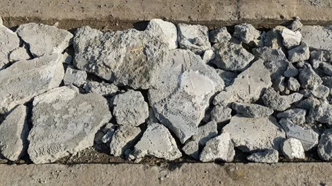 Animation of Grey Broken Stone Texture Clip 库存影片 331622468