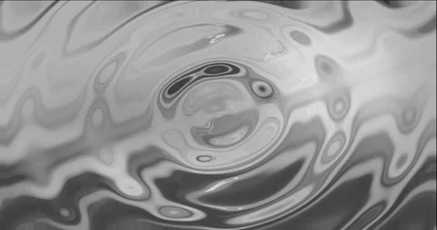 Animation of grey ribbed liquid Stock Footage 92306943