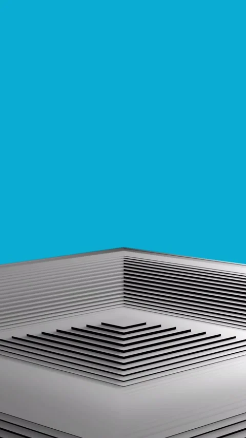 Animation of grey squares pattern pulsating on blue background Stock Footage 344783477