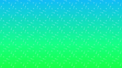 Animation of a grid of white triangular shapes on a green and blue gradient Stock Footage 311036751