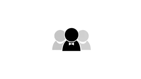 Animation of group people icon on background abstract group of people icon .. Stock Footage 306030592