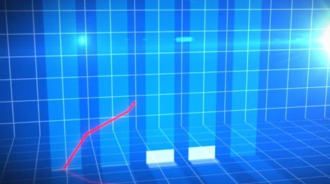 Animation of a growing chart Stock Footage 8519505