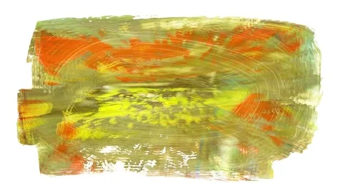 Animation grunge - brush stroke. Abstract hand - painted element. Stock Footage