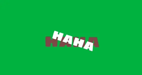 Animation of haha text over black background Stock Footage 318272434