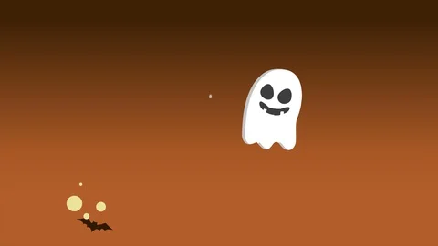 Animation of Halloween landscape background Stock Footage 92392935