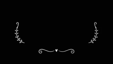 Animation hand draw frame with black background. Stock Footage 164090252