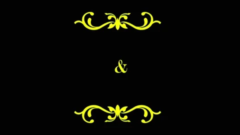 Animation hand draw frame roman style card for valentine's day isolate. Stock Footage 170115678