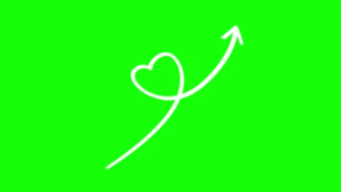 Animation of hand drawn arrows doodle collection set. Green screen Stock Footage 274875254