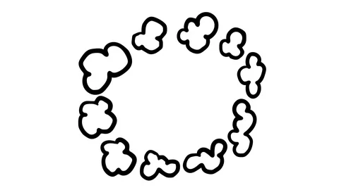 Animation of hand drawn comic style speech bubble Stock Footage 92630649