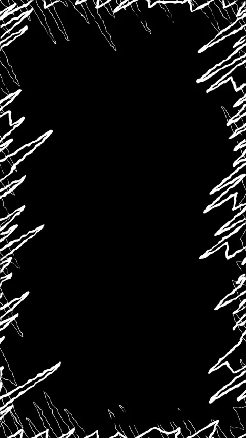 Animation of hand-drawn rectangular vertical frame. Scribble style Stock Footage 325301479