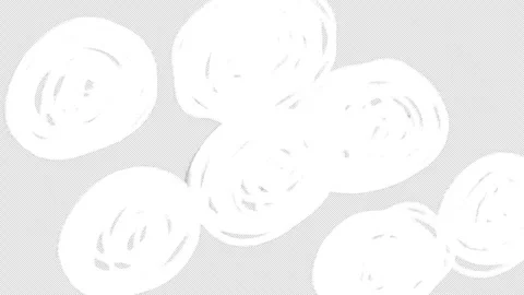 Animation of hand drawn transition, Circles Grow. Stock Footage 310188456