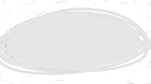 Animation of hand drawn transition, Oval Grows from center. Stock-Footage 310188474