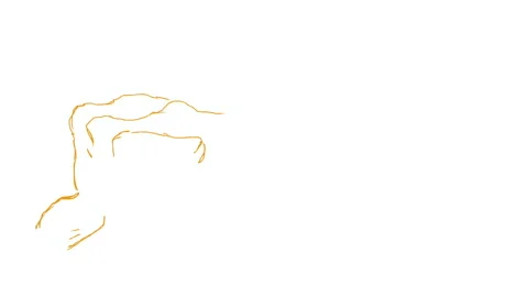 Animation of a hand holding a brush. Video stock 153993292