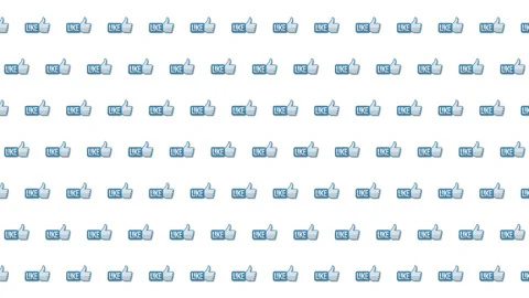 Animation of a hand making the thumb up gesture. Icons of social media. Stock Footage 170745365