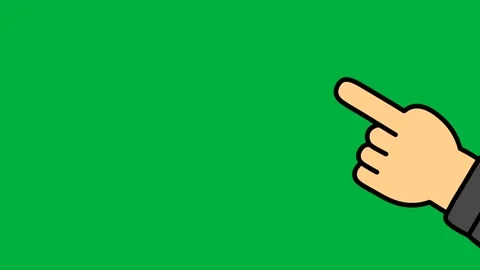 Animation of a hand tapping the screen, animated against a green screen backgrou Stock Footage 318079778