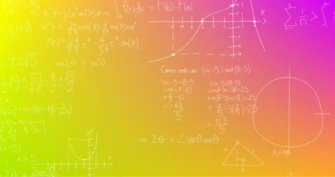 Animation of hand written mathematical f... | Stock Video | Pond5