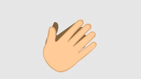 Animation hands waving clapping Stock Footage 332804107