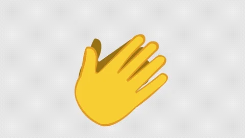 Animation hands yellow clapping Stock Footage 332665262