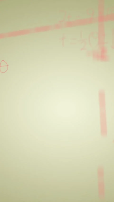 Animation of handwritten mathematical formulae over green background Video stock 344693742