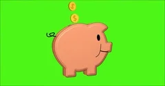 EYZEN Cartoon Piggy Bank Midriff